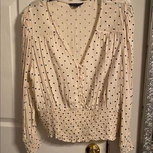 Cropped Polka Dot American Eagle Blouse